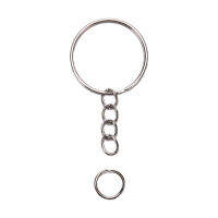 BAREN 100pcs 50pcs พวงกุญแจพร้อมห่วงโซ่และ50pcs Open JUMP Rings DIY Key CHAIN