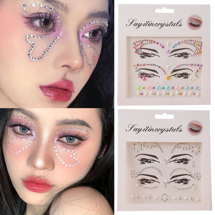 3d-rhinestone-tattoo-sticker-multicolour-diamond-shiny-face-jewelry-decor-diy-self-adhesive-music-festival-beauty-makeup-tool