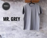 Double U T-Shirt เสื้อยืดสีพื้น MR.GREY (สีเทาเข้ม)