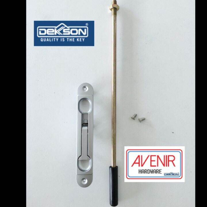 Flush Bolt Dekkson Grendel Slot Pintu Aluminium FB 508 Dekkson Lazada