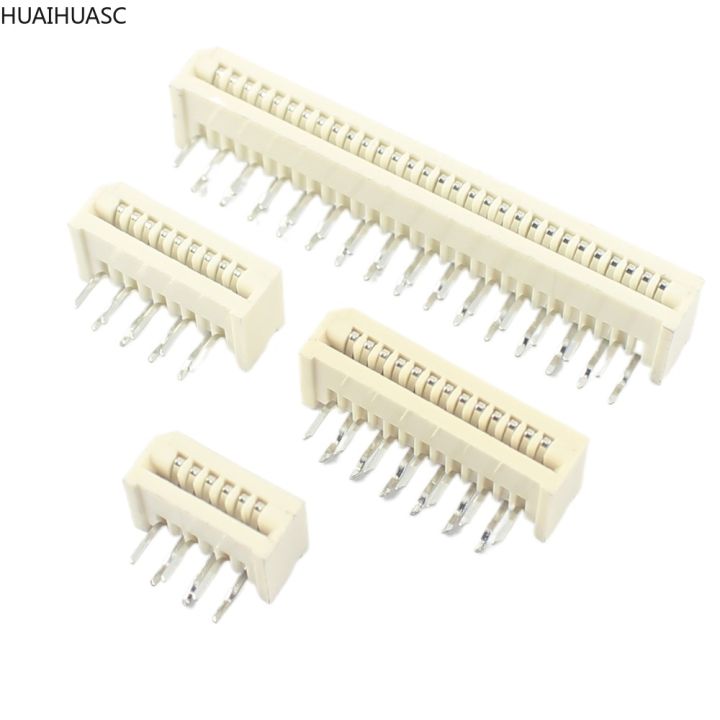 10pcs-fpc-ffc-1-25mm-cable-connector-right-angle-dual-row-4-5-6-7-8-9-10-11-12-13-14-15-16-18-20-21-22-23-24-25-26-28-30-32-pin