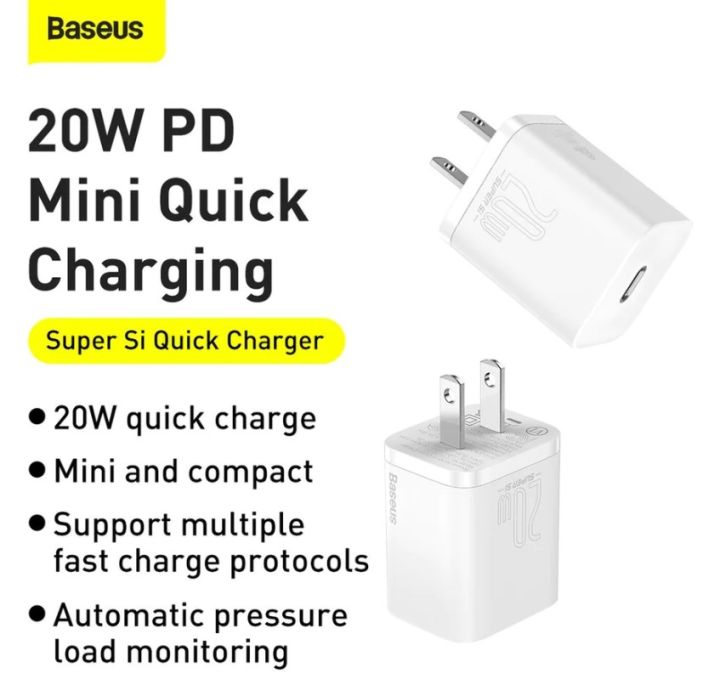 baseus-เครื่องชาร์จเร็ว-super-si-quick-charger-1c-20w-cn-หัวชาร์จ-ชาร์จไว