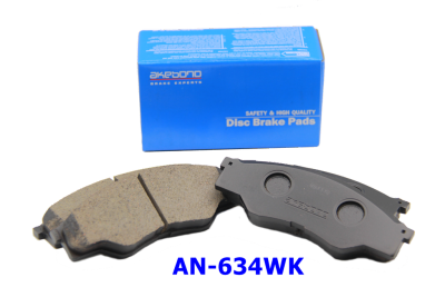 AKEBONO ผ้าเบรคหน้า Toyota VIOS 1.5 ปี 2002-2007, Toyota ALTIS 1.6 ปี 2001-2007 (AN-634WK)