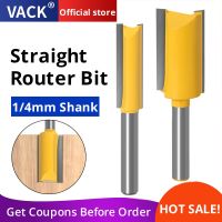 VACK 1/4 "Shank Straight Woodworking Router Bit Set เครื่องตัดมิลลิ่งช่างไม้สําหรับการเซาะร่องไม้ด้านล่างขุดชุดเครื่องมือ