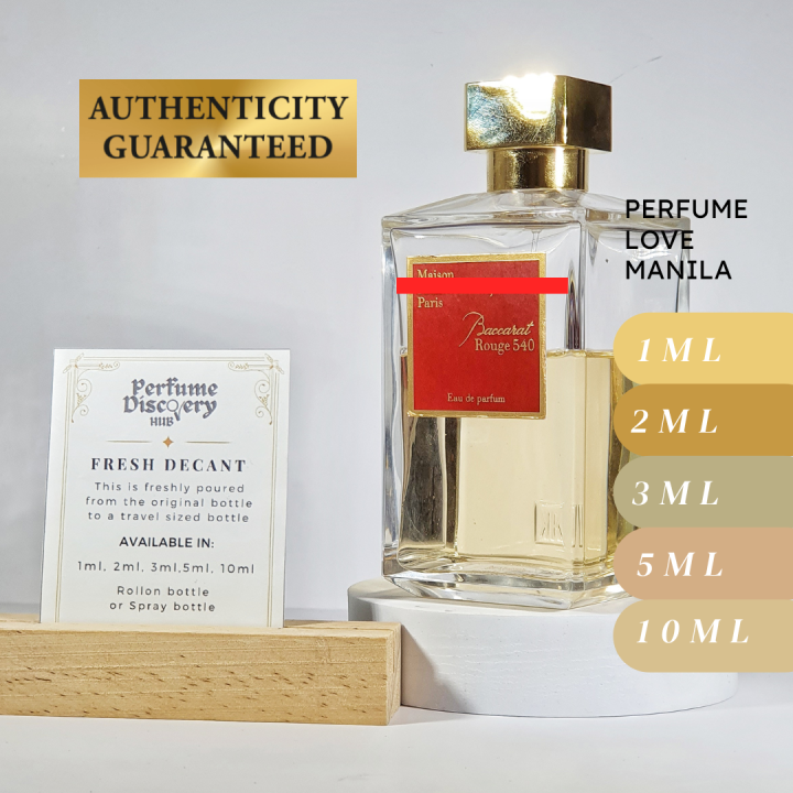 Baccarat Rouge 540 eau de parfum 1ml 2ml 3ml 5ml 10ml perfume vial ...