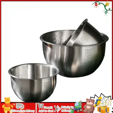 Stainless Steel Mixing Bowl with Handle,4.5L Egg Mixing Bowl with