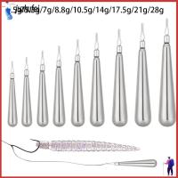 JUZHUFEI 3.5g-28g แคสติ้งด่วน น้ำหนัก ขั้วต่อตะขอ ตกปลาทังสเตนตก Sinker Line Sinkers