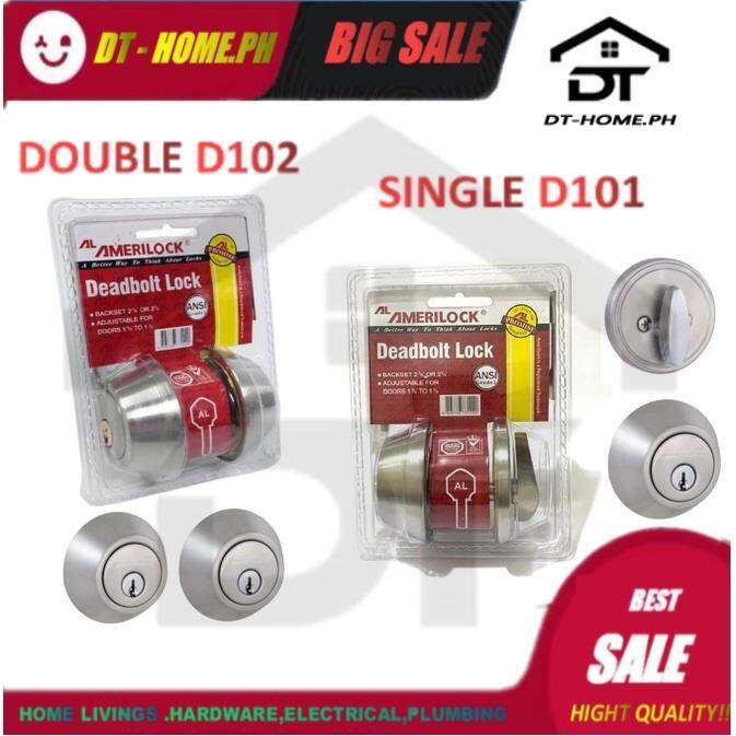AMERILOCK Dead Bolt Lock Set AL D101/D102 Single/Double Cylinder