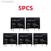 ☽☍✎ 5PCS Relay Module G3MB-202P G3MB 202P DC-AC PCB SSR In 5V DC Out 240V AC 2A Solid State Relay Module