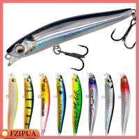 FZIPUA 80มิลลิเมตร/14กรัม Crankbaits เบสลายทาง ตกปลาในฤดูหนาว ตะขอปลาตะขอ เหยื่อปลาซิว เหยื่อปลาซิวจม