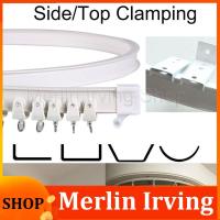 Merlin Irving Shop 2M Windows Curtain Track Rod Rail Plastic Flexible Ceiling Mounted Curved Straight Slide Accessories Kit Home Decor