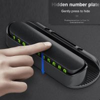 Mobile Phone Holder Car Park Stop Temporary Parking Phone Number Card Plate Hidden Telephone Card Luminous Magnetic Car Stickers