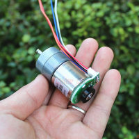 Dc 6V ~ 12V 64Rpm เครื่องเข้ารหัสความเร็วต่ำกระปุกเกียร์ไฟฟ้าเกียร์มอเตอร์ขนาดเล็ก4Mm เพลาชุดควบคุมแขนกลหุ่นยนต์อัตราส่วนเกียร์รถยนต์ศิลปะ1:110