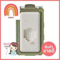 เต้ารับโทรศัพท์ BTICINO 6P/4C SM9021 M/4 สีขาวTELEPHONE SOCKET BTICINO 6P/4C SM9021 M/4 WHITE **คุ้มที่สุดแล้วจ้า**