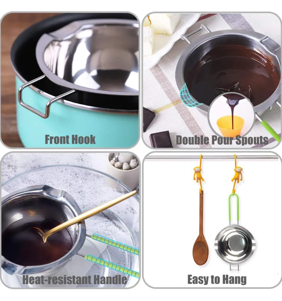 304 Stainless Steel Double Boiler For Candle Making, Melting Pot For  Butter, Chocolate, Candy, Cheese, Caramel, 600ml