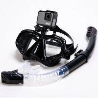 Snorkeling Mask Snorkel Tube Set Diving Mask Anti-Fog Swimming Diving Goggles Snorkel Tube For Gopro Underwater Sports Camera