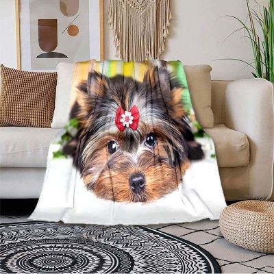 （in stock）Long haired dogs throw blankets Lovely Kawai dogs Flannel large sofa blankets large blankets（Can send pictures for customization）