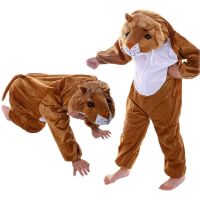 、’】【= Umorden Children Kids Toddler Pajama Cartoon Animals Lion Costume Performance Clothes Jumpsuit Childrens Day Halloween Costumes