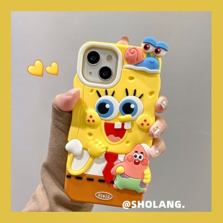 dsfergerge-เคส-ไอโฟน-การ์ตูนสามมิติ-spongebob-squarepants-iphone14promax-apple-13-เคสมือถือ-12-ซิลิโคน-11-นิ่ม-13promax