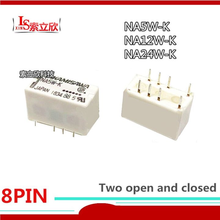 【☑Fast Delivery☑】 EUOUO SHOP 10ชิ้น/ล็อต100% รีเลย์ Na5w-k 5vdc Na12w-k 12vdc 24vdc Na24w K Na12w Dip8 2a