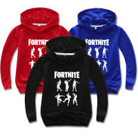 [ในสต็อก] ผู้ใหญ่พ่อแม่และลูกเสื้อกันหนาวหมวก Fortnites ฤดูใบไม้ร่วงเสื้อสวมหัวเสื้อด้านบนการ์ตูนผ้าฝ้ายผสมอะนิเมะ H Oodies ชายหญิงเสื้อผ้าเด็กสบายสันทนาการแขนยาวสาว