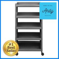 ชั้นวางของ 5 ชั้น API 1073-5 48X30X98 ซม. สีเทา5-TIER SHELF WITH WHEELS API 1073-5 48X30X98CM GREY **สามารถออกใบกำกับภาษีได้ค่ะ**