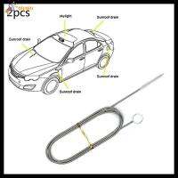 QIUQIU ท่อชุดกล่องเครื่องมือยาว2ชิ้น1.5เมตรรถพับได้ซันรูฟแปรงดักแปรงทำความสะอาดระบายน้ำที่ติดท่อระบายน้ำในตู้เย็น