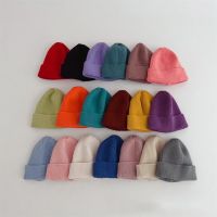 【YD】 Knitsuit Boy Children Color Knitted Hat Baby Warm Soft Cotton Cap Kid Fashion Kniting Caps