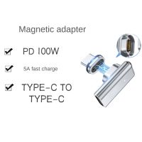 USB C Magnetic Adapter 24Pins Type C Connector 40Gbp/S PD 100W Fast Charging Converter for Thunderbolt 3 IPad MacBook