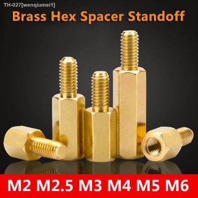 ◘ Brass Hex Male Female Standoff Board Stud Metric Hexagon Threaded Pillar PCB Motherboard Spacer Bolt Screw M2 M2.5 M3 M4 M5 M6