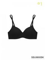 SABINA BRALESS เสื้อชั้นในไม่มีโครง Seamless Fit รุ่น Pretty Perfect รหัส SBU9800 สีดำ