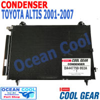 แผงแอร์ อัลติส 2001 - 2007 CD0030 COOL GEAR รหัส DI447770-53504W CONDENSER TOYOTA ALTIS คอนเดนเซอร์ แผงคอยล์ร้อน โตโยต้า แอลติส พ.ศ. 2544 ถึง 2550 อะไหล่ แอร์ รถยนต์  2002 2003 2004