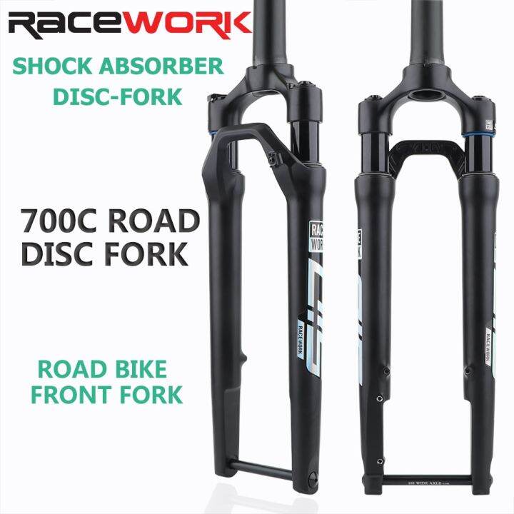 2023 NEW RACEWORK Gravel Road Bicycle Front Fork OffRoad Damping Air