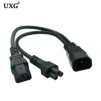 30cm IEC320 C14 To IEC320 C13 C5 Y Power Cord Splitter Cable Adapter Cable For PC Monitor Scanner And Printer