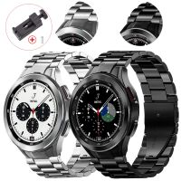 Galaxy Watch 4 5 Stainless Steel Strap for Samsung Watch 4/5 44mm 40mm Classic 46mm 42mm Wrist Band Curved End No Gaps Bracelet Straps