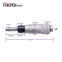 【】 DEALSMANYA 0-13มมเข็มประเภทเกลียวไมโครมิเตอร์วัดเครื่องมือ-6.5มิลลิเมตรช่วงวัดความแม่นยำ0.01มิลลิเมตรเกลียวแบน