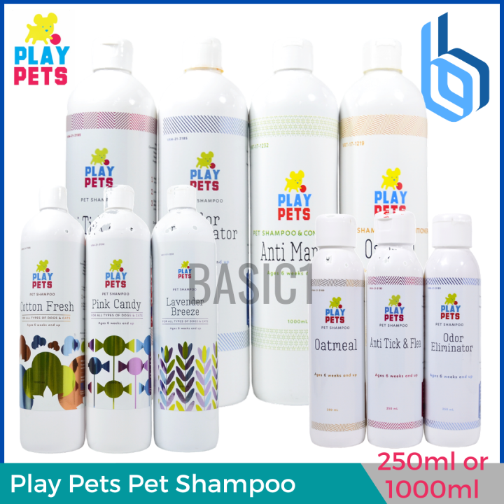 Play Pets Shampoo 250ml or 1000ml ( For Dogs and Cats ) Lazada PH
