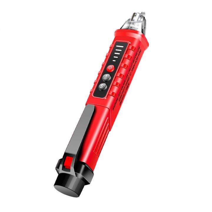 farfi-เครื่องทดสอบแรงดันไฟฟ้าไฟฟ้า12-1000v-ปรับความไวปากกาทดสอบได้1ชุด-ปรับเสียงได้มีไฟสัญญาณเตือน