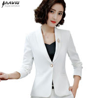 Elegant Women Long Sleeve Yellow Blazer Plus Size New Fashion Office Formal Female Slim Jacket Work Wear Business Outerwear