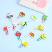 10pcs Fashion Metal Cartoon Paper Clips Student Bookmark Stationery Gift School Office Supply Business Bill File Hold