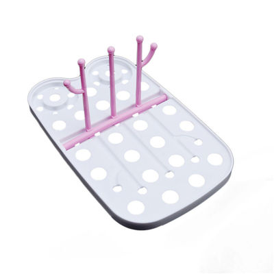 Baby Bottle Drying Rack PP Solid Color Safety Foldable Drain Cup Holder Rack Glass Cup Storage Feeding Cleaning Supplies