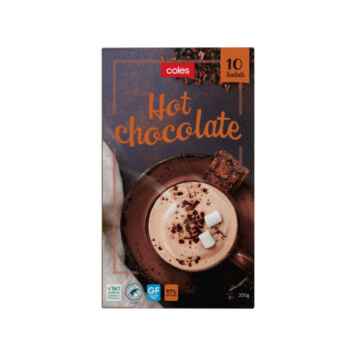 Coles Hot Chocolate Sachets 10 pack Lazada
