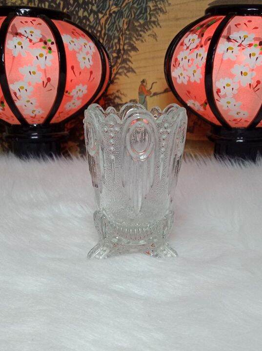 HOYA CRYSTAL GLASS FOOTED CANDLE STAND HOLDER JAPAN Lazada PH