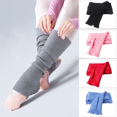【cw】 Ballet Knitted Leg Warmers Kids Exercising Protector Socks Children Gym Pilates Accessory