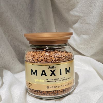🇯🇵พร้อมส่ง🇯🇵 MAXIM Aroma (สีทอง) ขวดแก้ว 80 กรัม