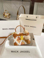Tas Kosmetik พาดลำตัวสะพายไหล่เส้นเดียวใหม่ขนปุยกล่องใส่กระเป๋าและ2022