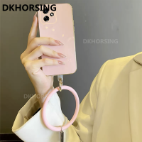 DKHORSING เคสโทรศัพท์ใหม่สำหรับ Realme,REALMEC53ซิลิโคนปลอกอ่อนชุบ C53พร้อมฝาครอบกำไลข้อมือกลม