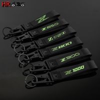 ✤ Motorcycle Keyring For Z650 Z900 Z800 Z750 Z1000 Z Z250 Z300 Z400 ZX25R 3D Embroidery Key Holder Chain Ring Collection Keychain