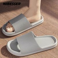 Home Men Slippers Non-Slip Flip Flops Summer Sandals Plus Size Soft Sole Eva Indoor Slides Thick Platform Bathroom Slippers