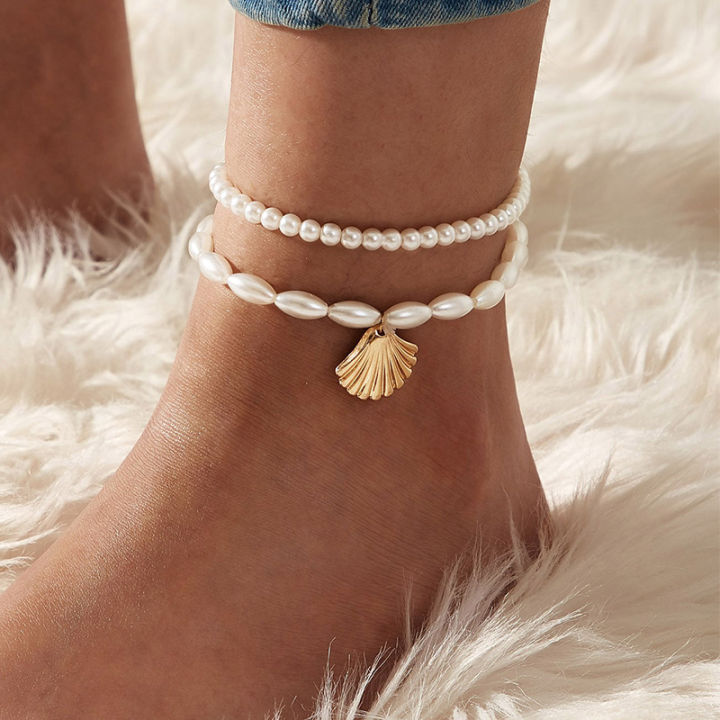 17km-trendy-pearl-beads-anklets-set-for-women-girls-vintage-multilayered-star-chain-anklet-foot-ankle-bracelet-gifts-jewelry